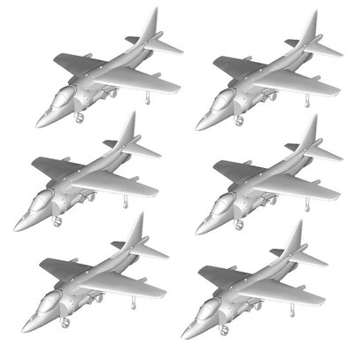 Maquettes avions : Set de 6 avions AV-8B Harrier TRUMPETER