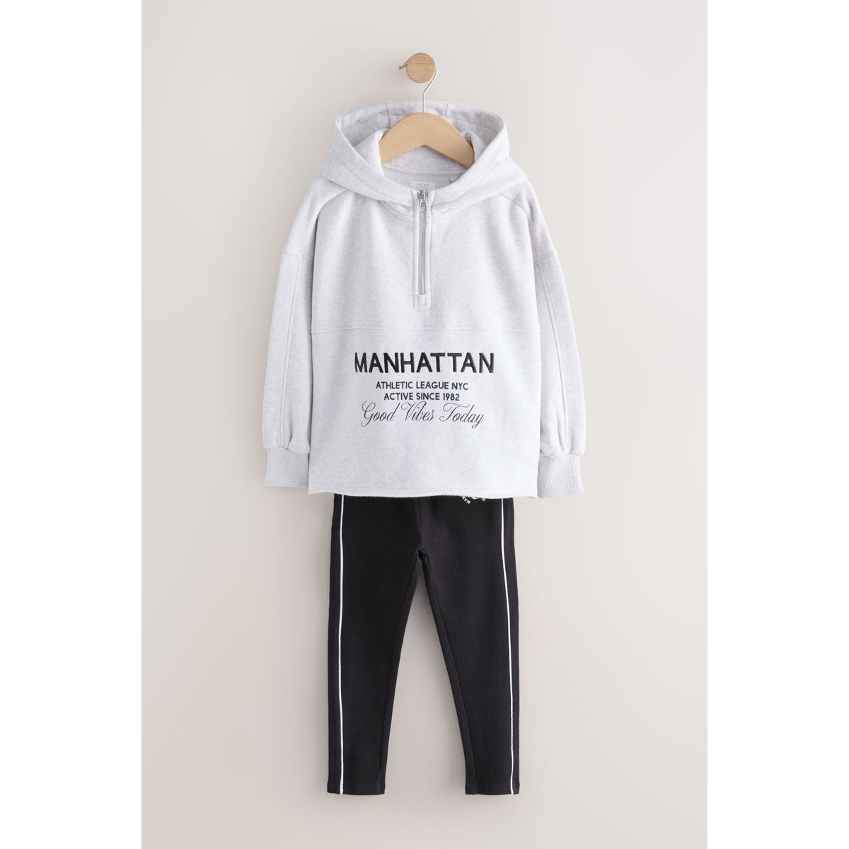 Legging et sweat à capuche avec inscription, NEXT