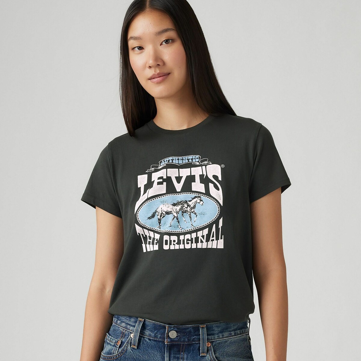 T-shirt met motief