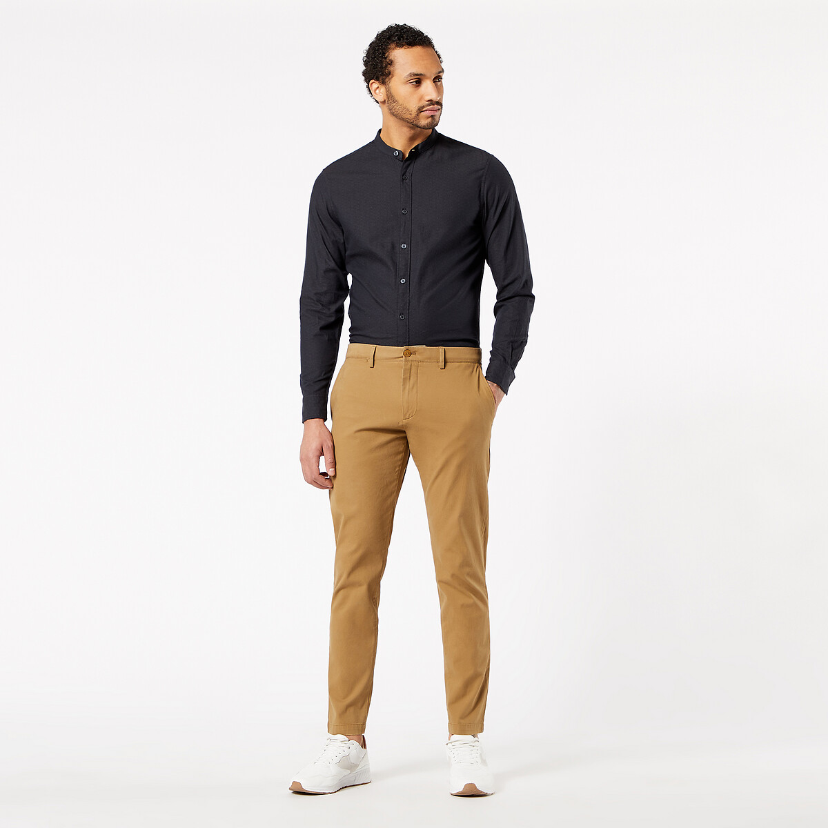 Calças chino direitas tapered stretch, Smart 360 Flex