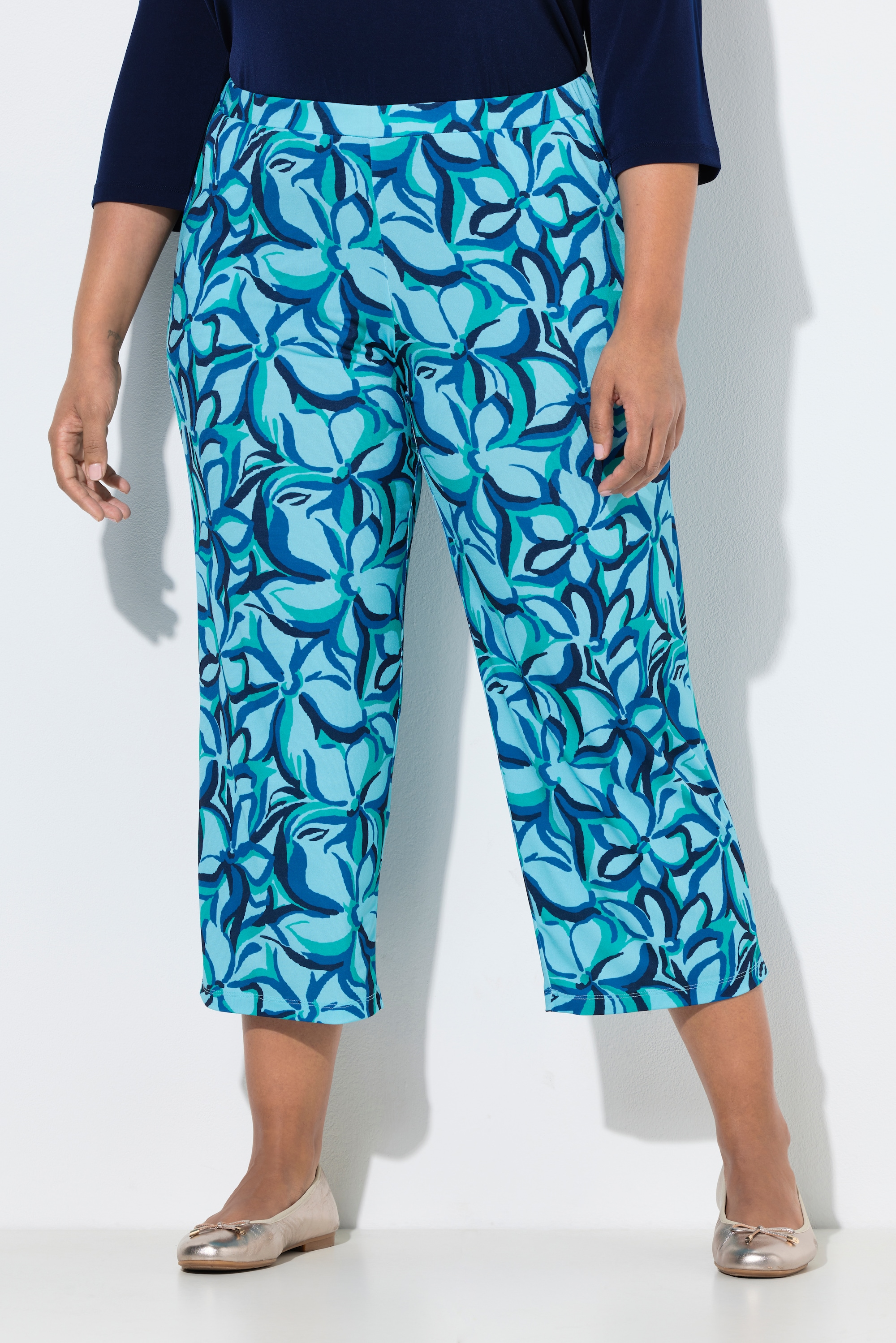 Pantalon 7/8 en jersey, ULLA POPKEN