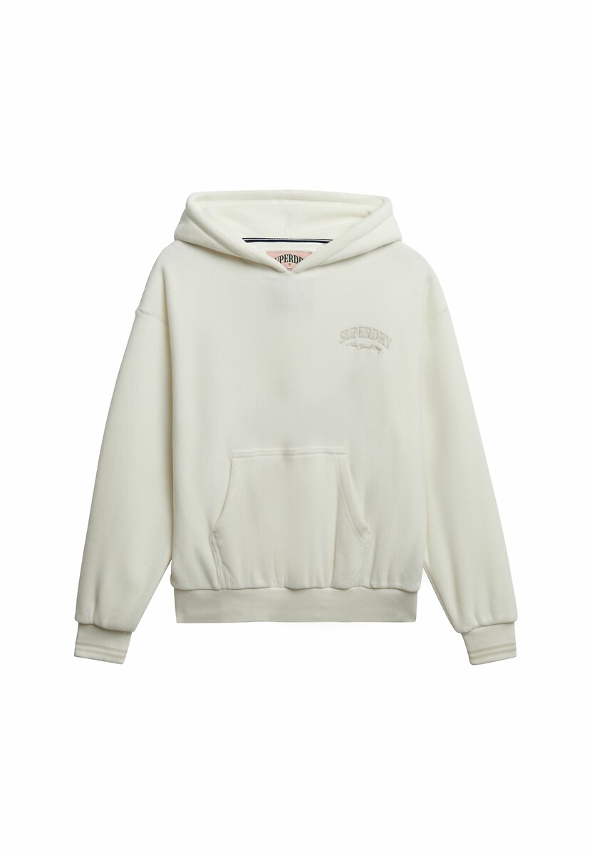 Sweat à capuche velours