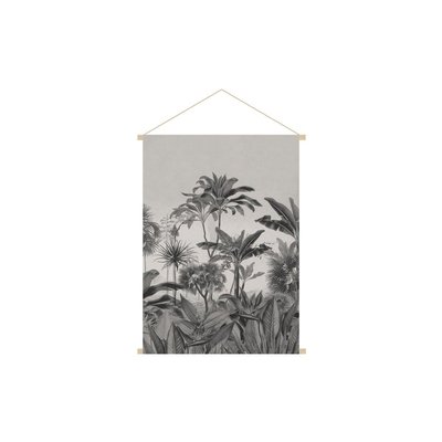 Kakémono tableau en toile suspendue forêt tropicale  et  L40 x H60 cm BORNEO MILIBOO