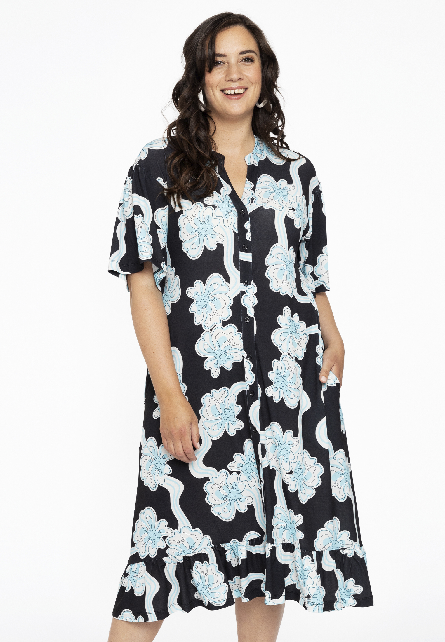 Robe imprimé / imprimée floral, YOEK