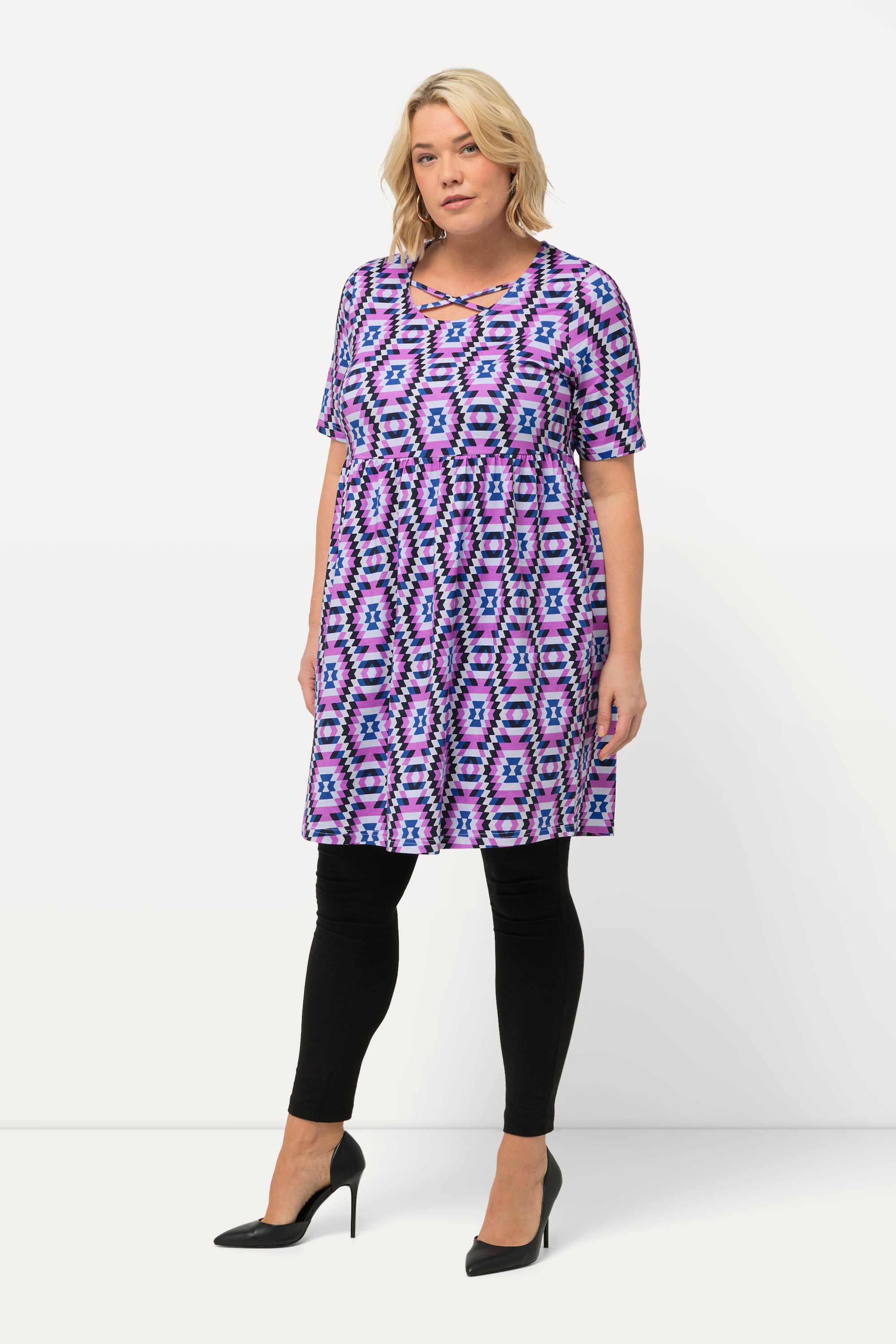 T-shirt long ligne A. Col rond, ULLA POPKEN