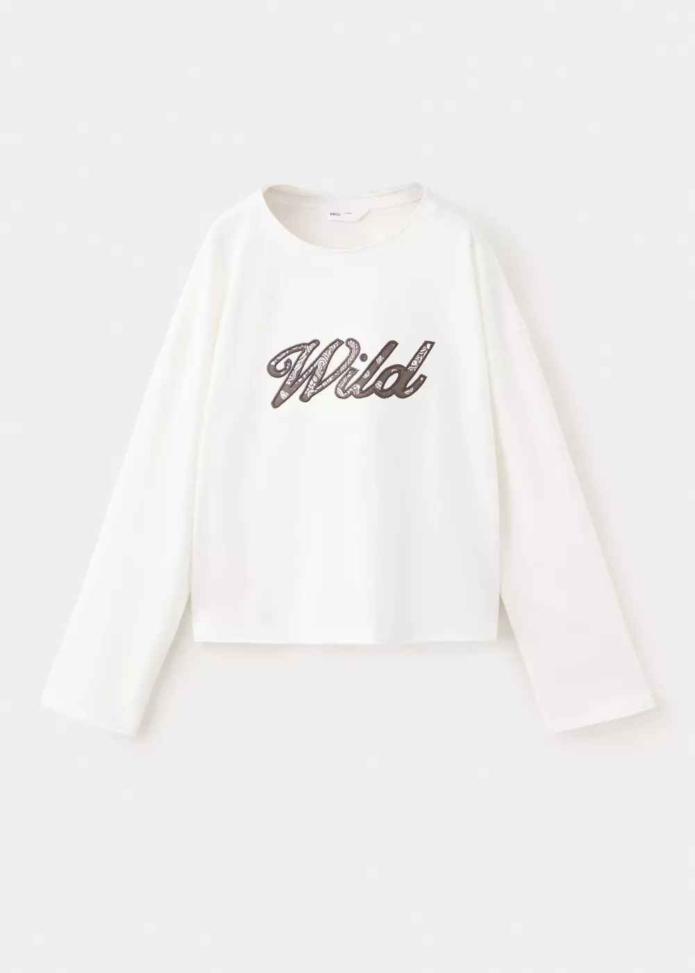 T-shirt coton détail brodé, MANGO KIDS