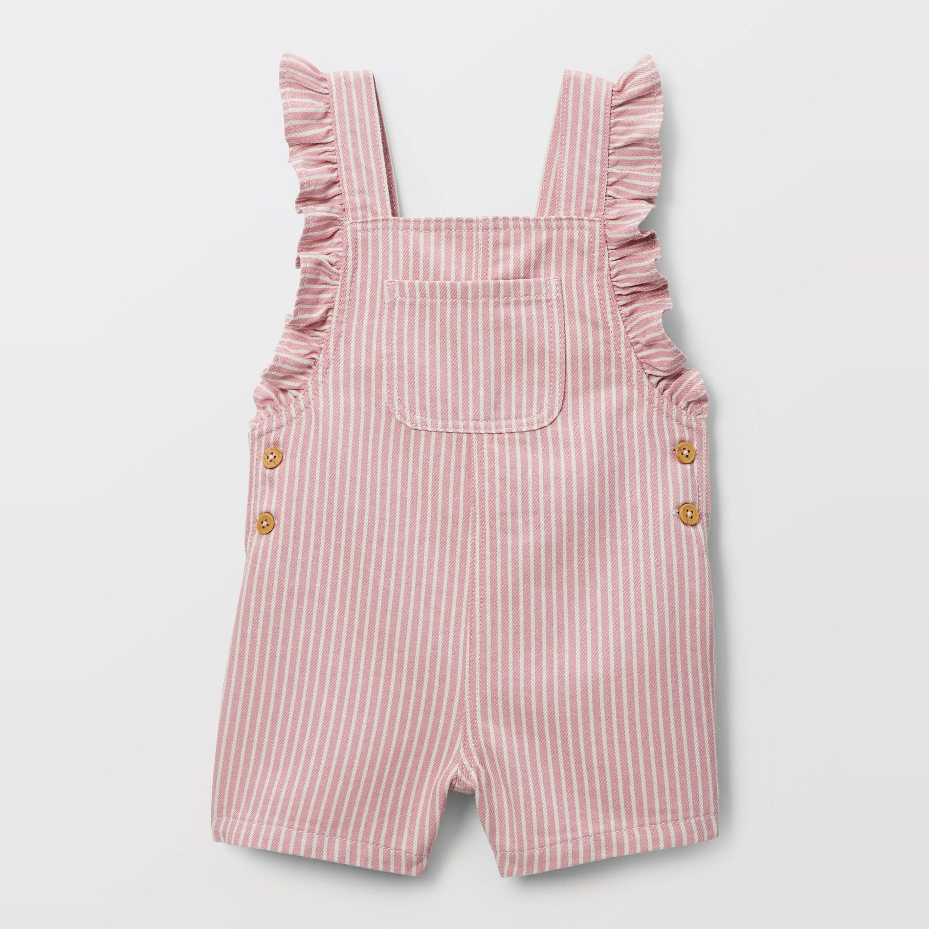 Salopette courte rayée en coton, BOUT'CHOU