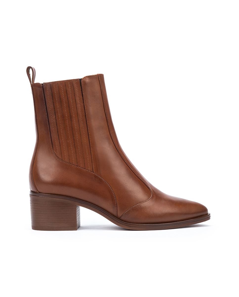 Bottines à talon cuir Zinnia, MARTINELLI
