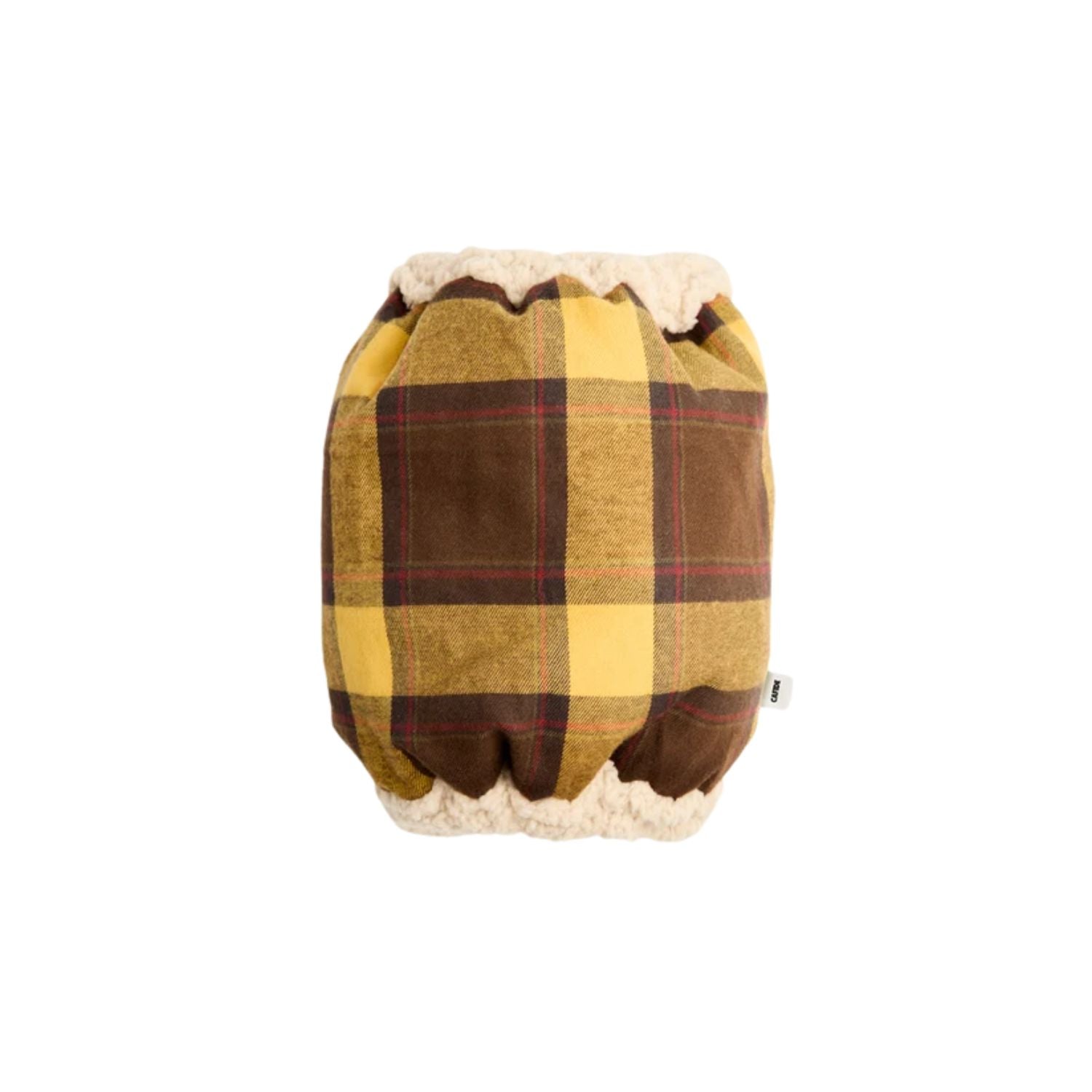 Snood tartan moutarde pour chien, Olga, CAFIDE