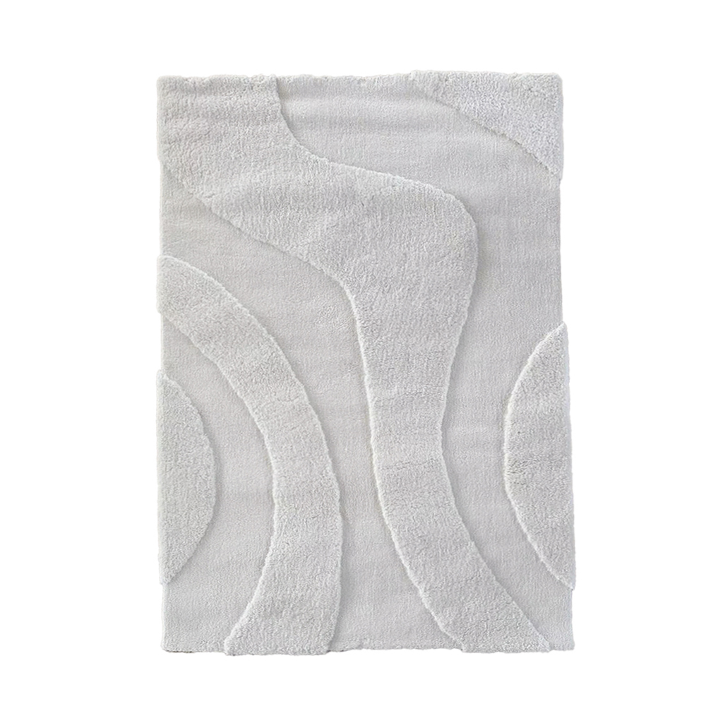 Tapis de salon motif ondulation en relief, - Effet texturé, OPJET