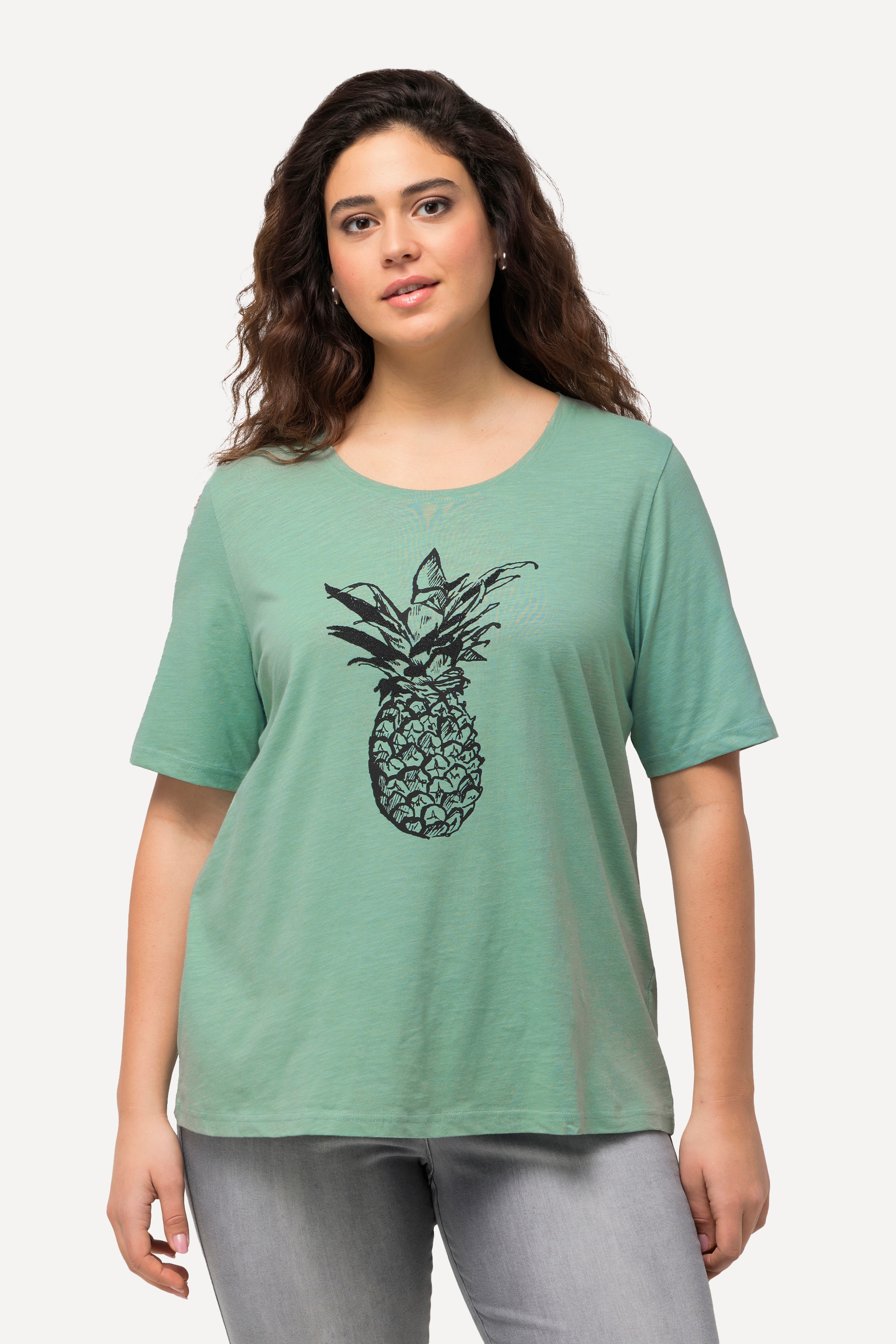 T-shirt à perles et motif ananas, ULLA POPKEN