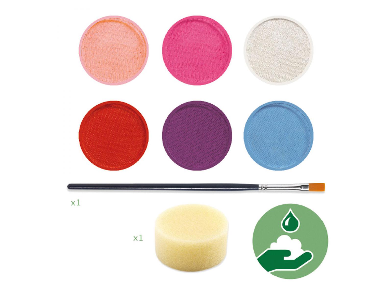 Palettes et accessoires - Palette 6 couleurs - Sweet, DJECO