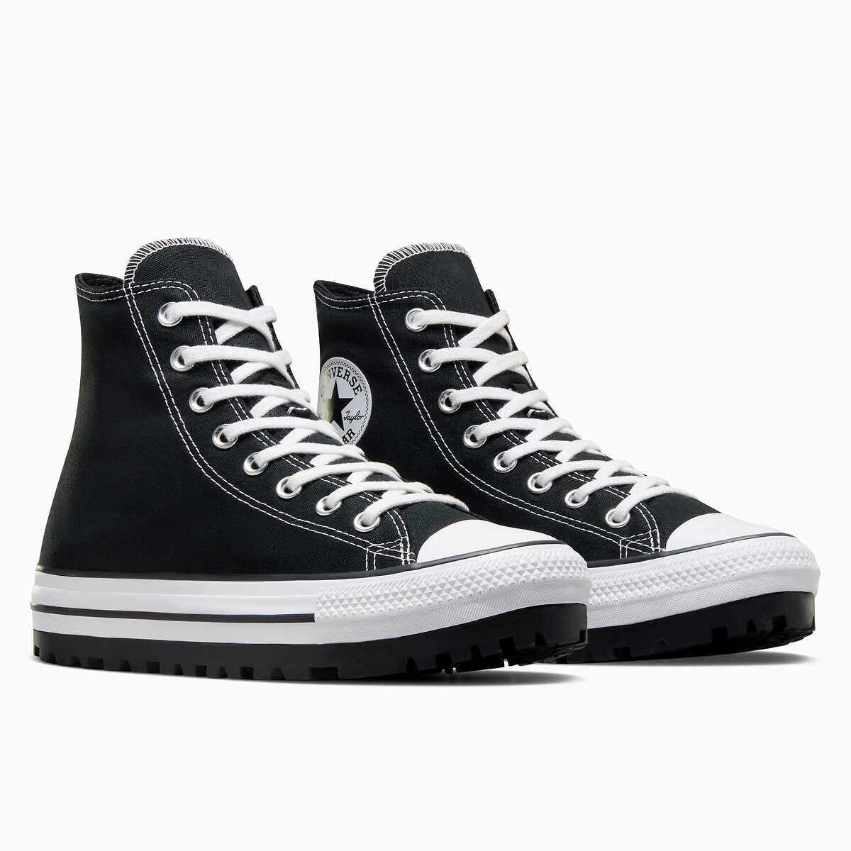 Converse blanche trait noir online