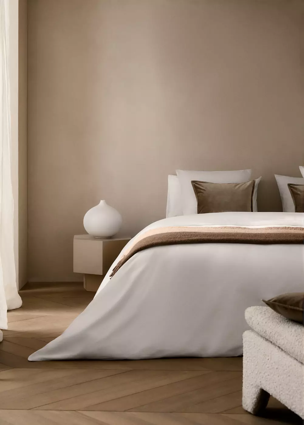 Housse de couette coton percale lit 200 cm, MANGO HOME