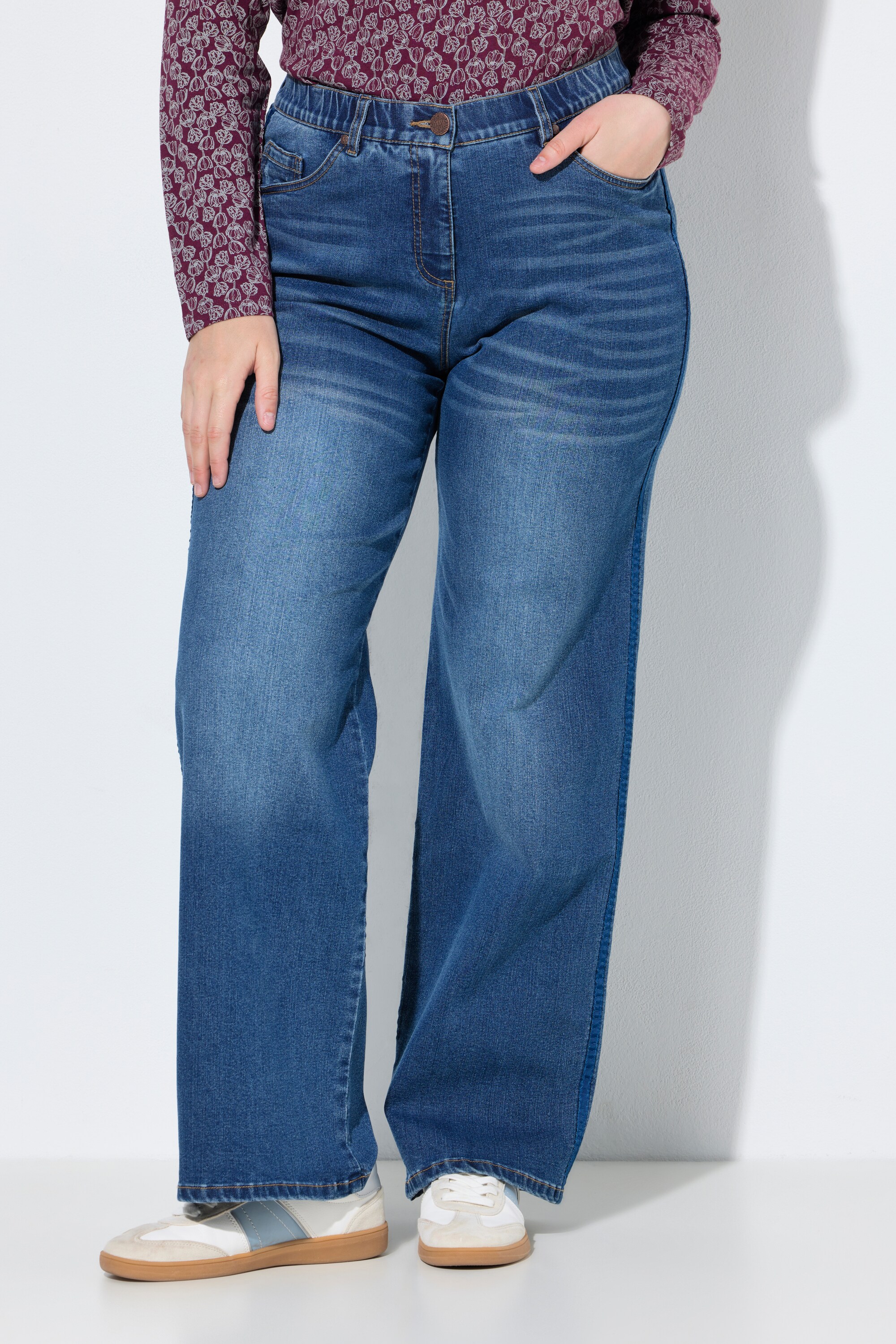 Jean Mary jambe large, ruban reps, ULLA POPKEN