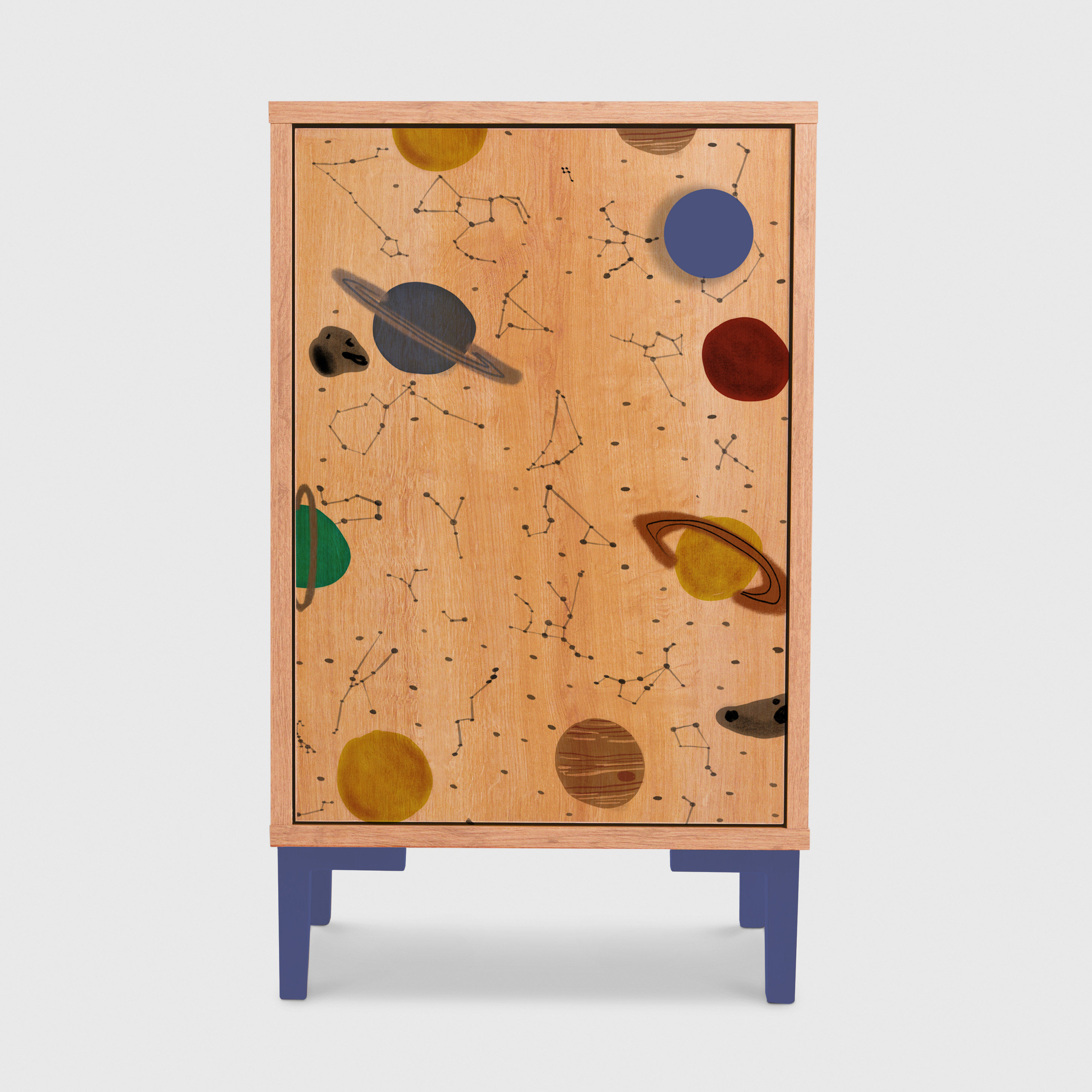 Table de chevet enfants 1 porte OAKLEY, REALLY NICE THINGS