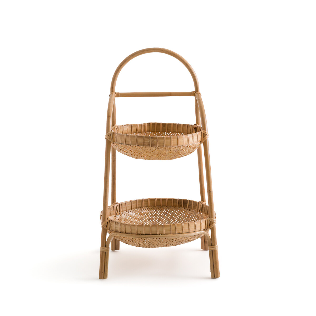 Jyska Rattan & Bamboo Shelf Unit with 2 Large Baskets