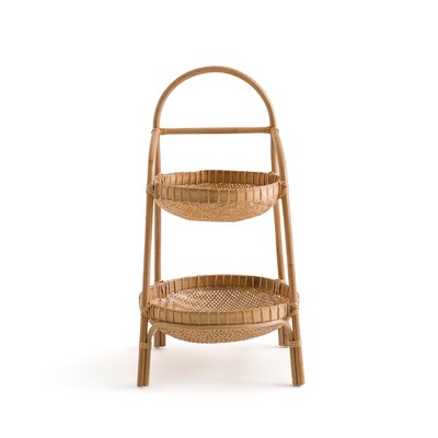 Jyska Rattan & Bamboo Shelf Unit with 2 Large Baskets LA REDOUTE INTERIEURS