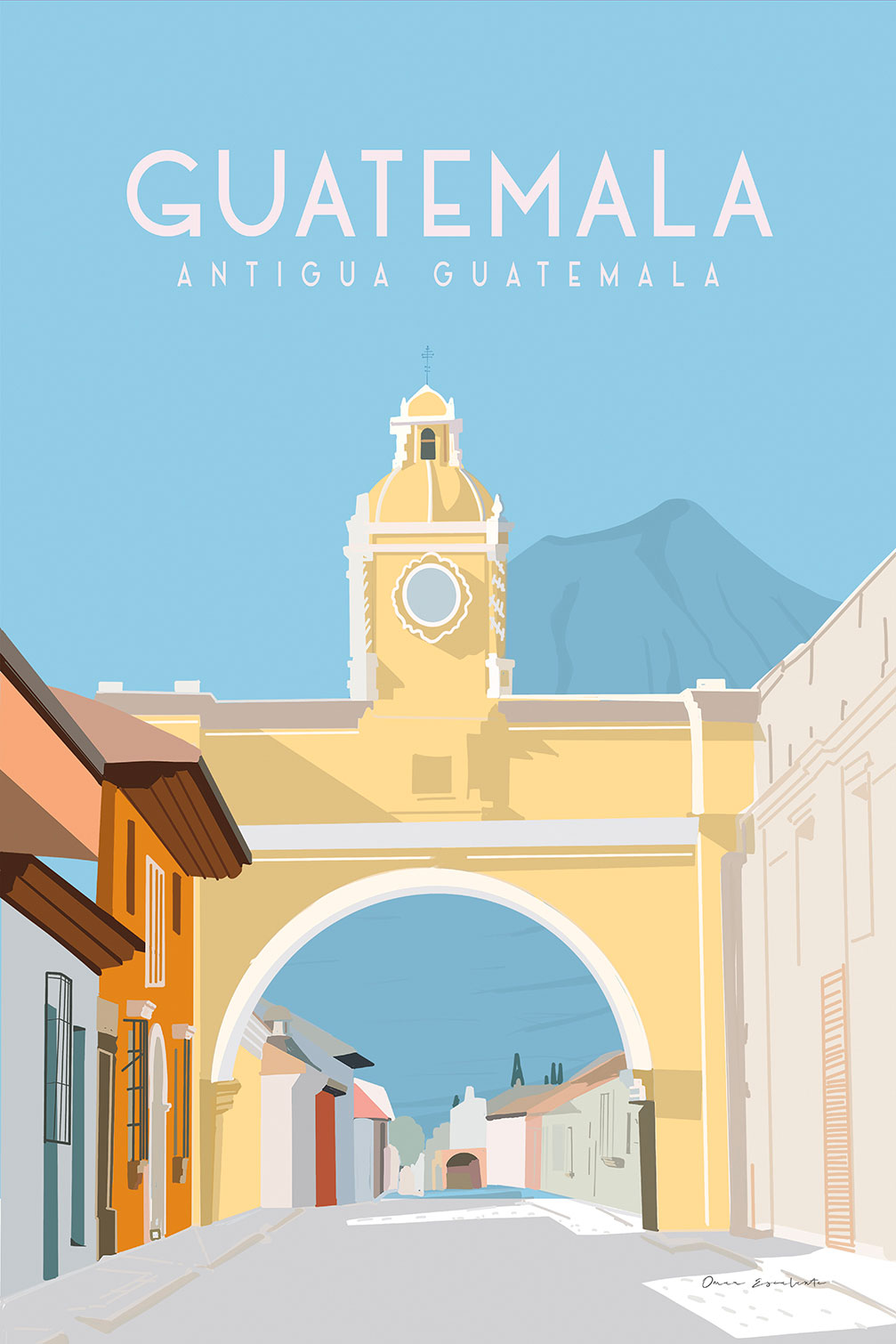 Tableau de voyage Antigua Guatemala, HEXOA