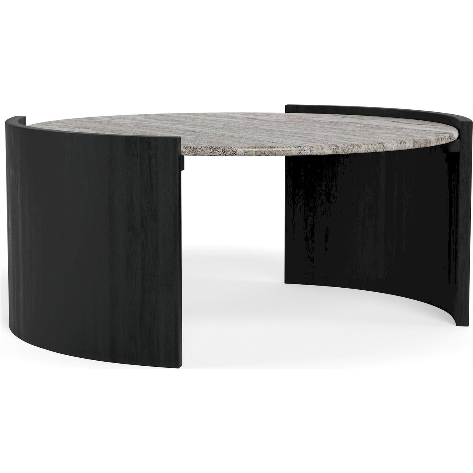 Table basse ronde en marbre, Collection ZAFRA, RECOLLECTION