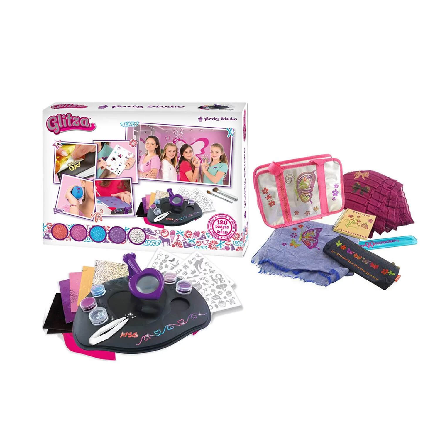 Coffret Customisation Glitza Party Studio - 120 Designs, AU SYCOMORE