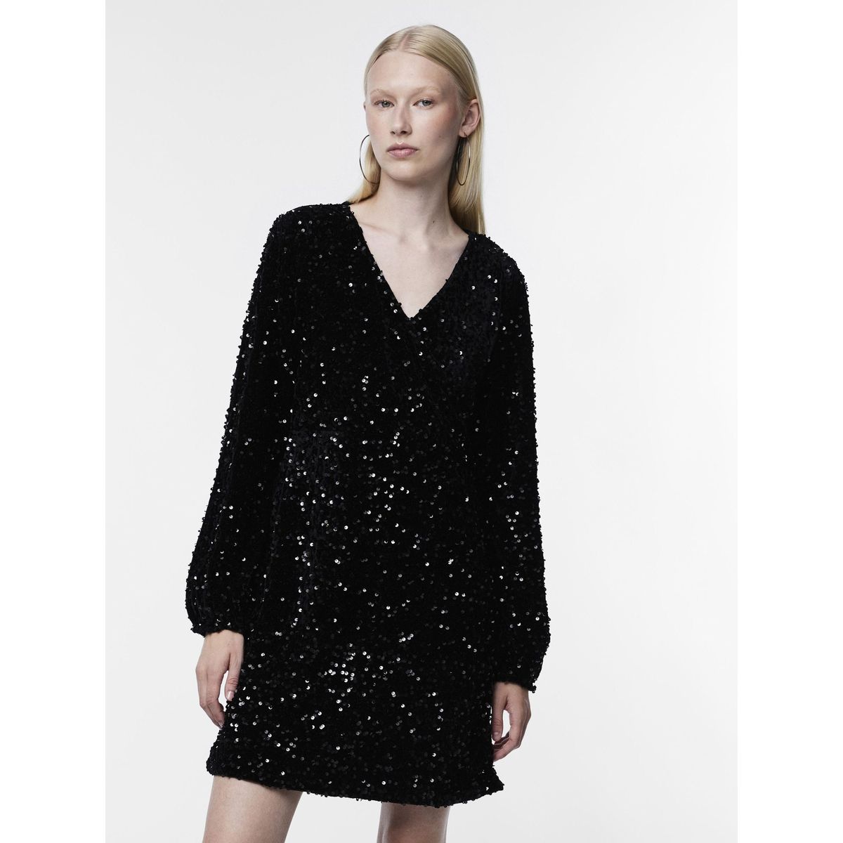 Robe paillette online noir