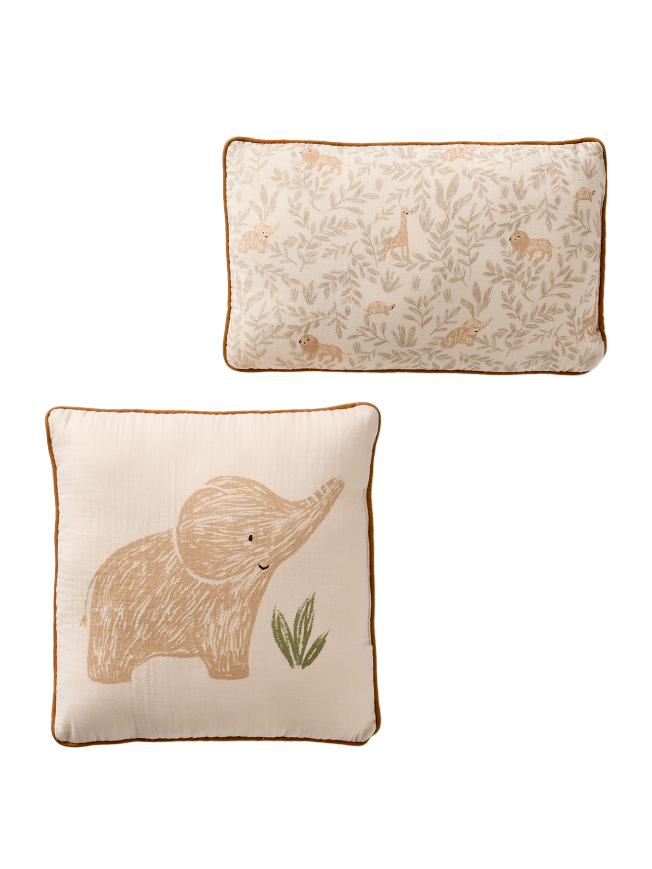Lot 2 coussins BABYLON en gaze de coton, VERTBAUDET