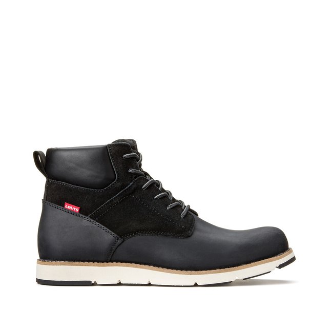 Jax Plus Ankle Boots in Leather/Suede, black, LEVI'S