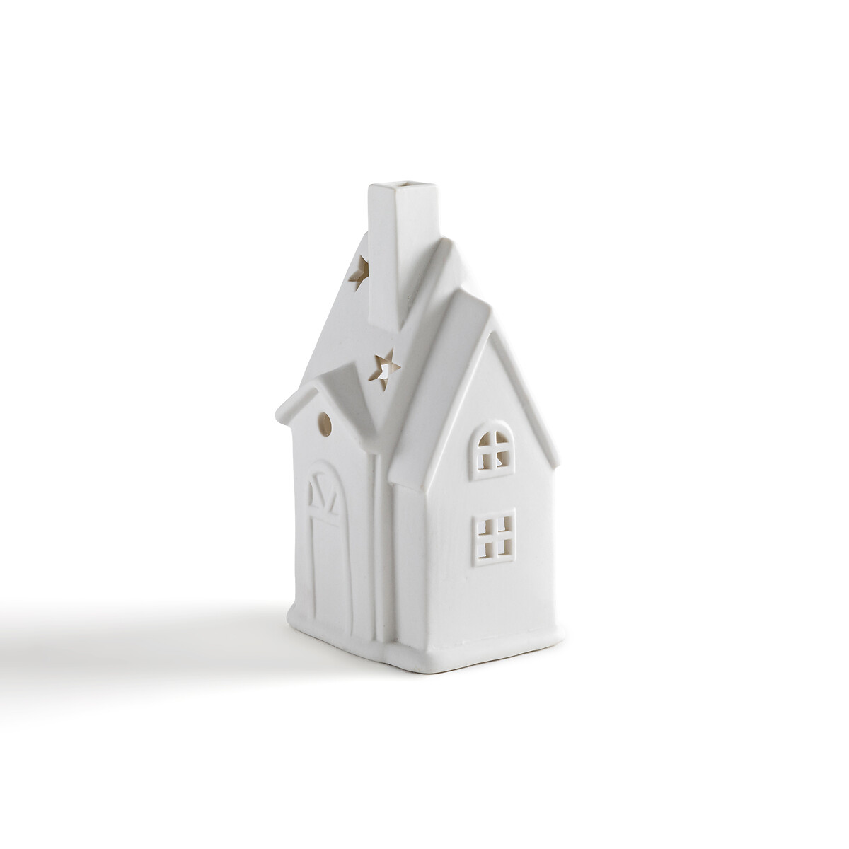 Caspar ceramic house-shaped candle holder , white, La Redoute ...