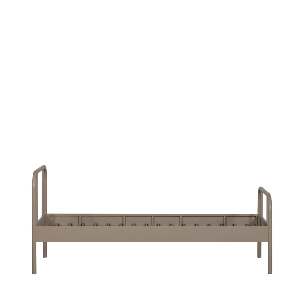 Lit simple pour enfant en métal 90x200cm- MATA, WOOOD