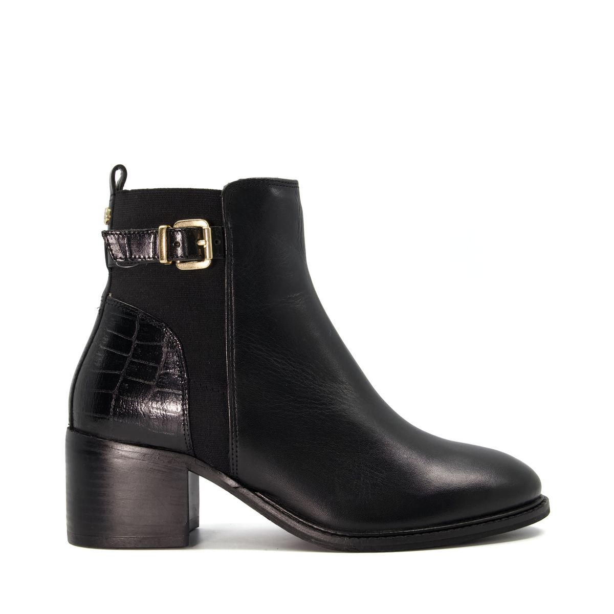 Bottines noires clearance boucles cloutees