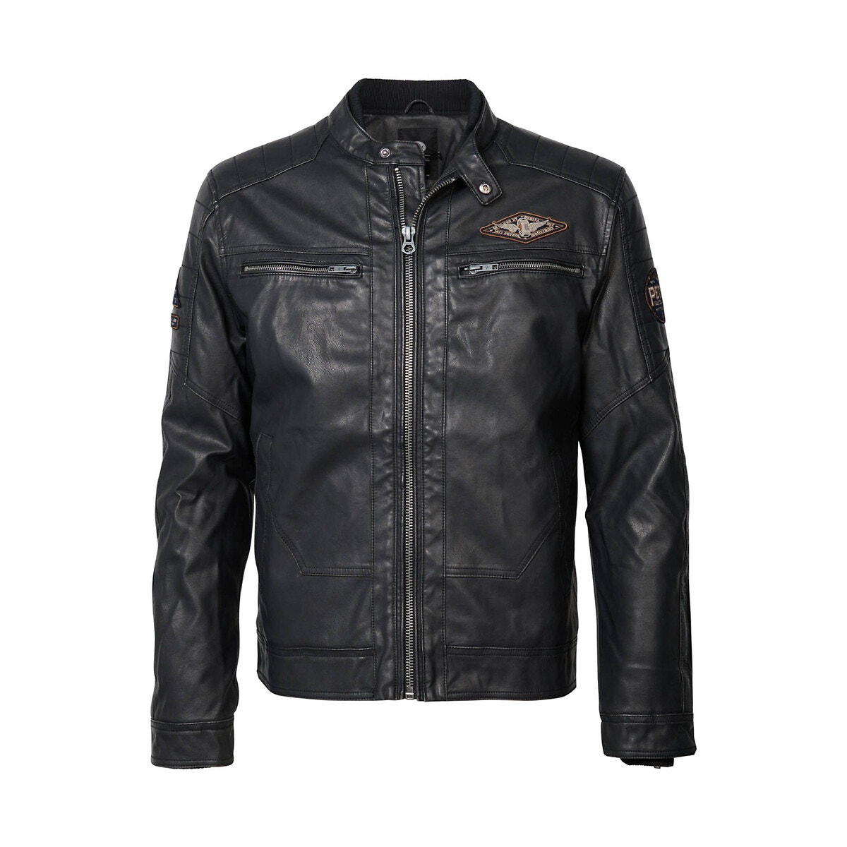 Veste faux 2024 cuir homme