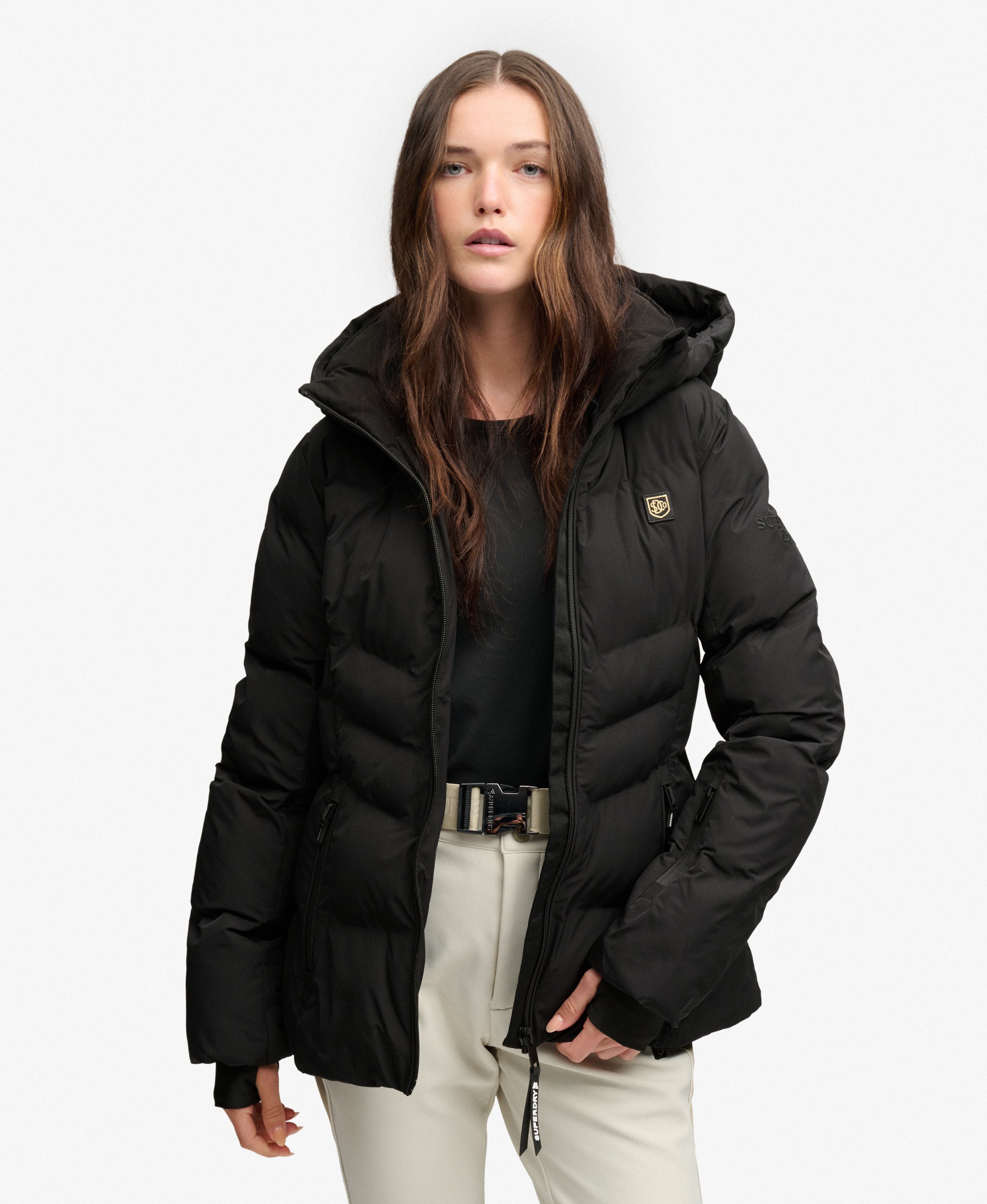Veste de Ski Matelassée Luxe Coupe Ajustée, SUPERDRY