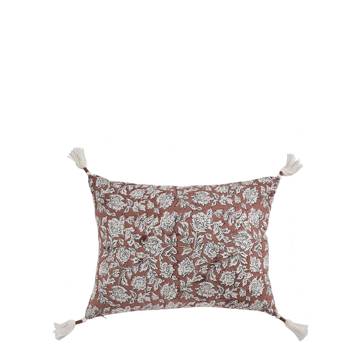 Housse de coussin en coton, BLANC D’IVOIRE