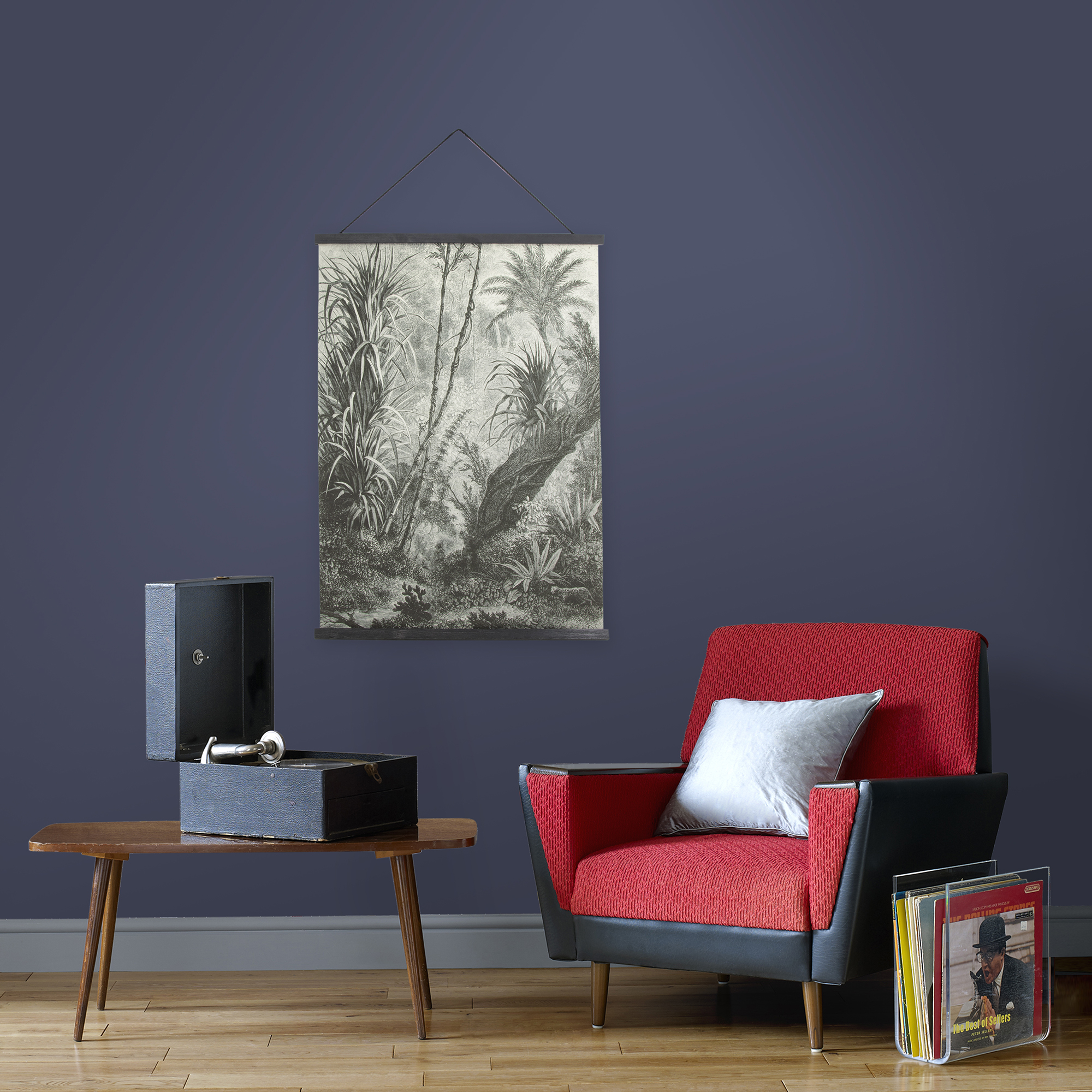 Kakemono affiche Jungle monochrome, ART FOR THE HOME