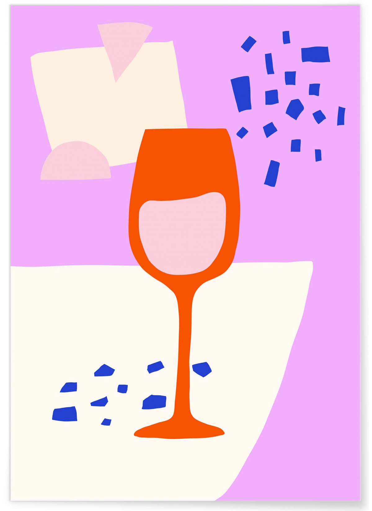 Affiche Le verre de vin, L'AFFICHERIE