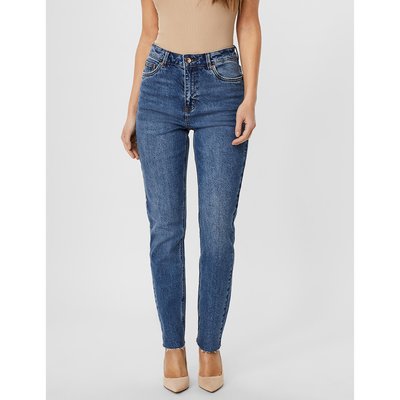Recycled Cotton Straight Jeans with High Waist VERO MODA