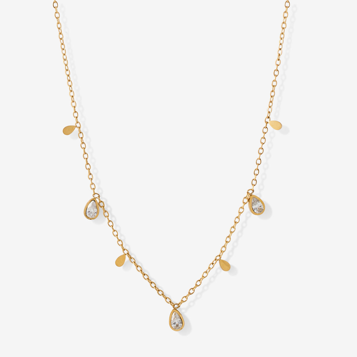 Collier chaine à pampilles acier inoxydable, BALABOOSTE