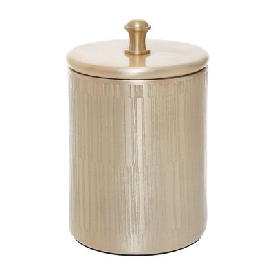 300ml Etched Line Champagne Finish Canister with Lid SO'HOME