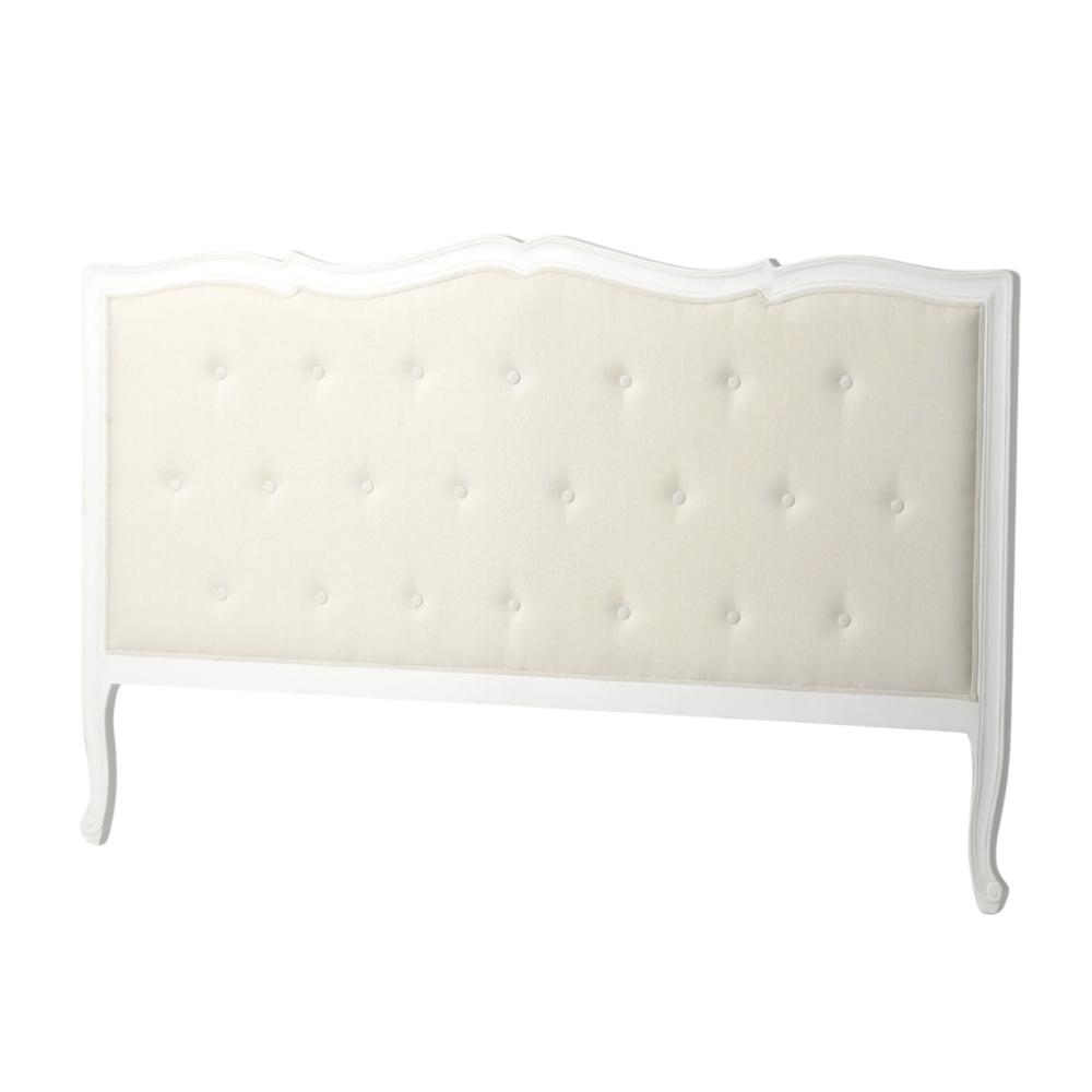 Tête de lit pour lit 180 cm en chêne et tissu Murano Céleste, AMADEUS
