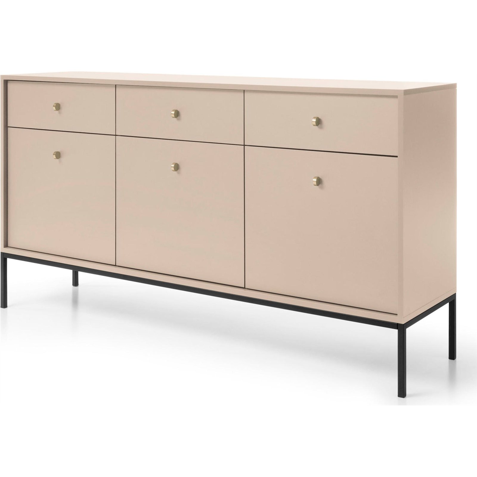 Buffet 3 portes tiroirs collection MONNE bois, RECOLLECTION