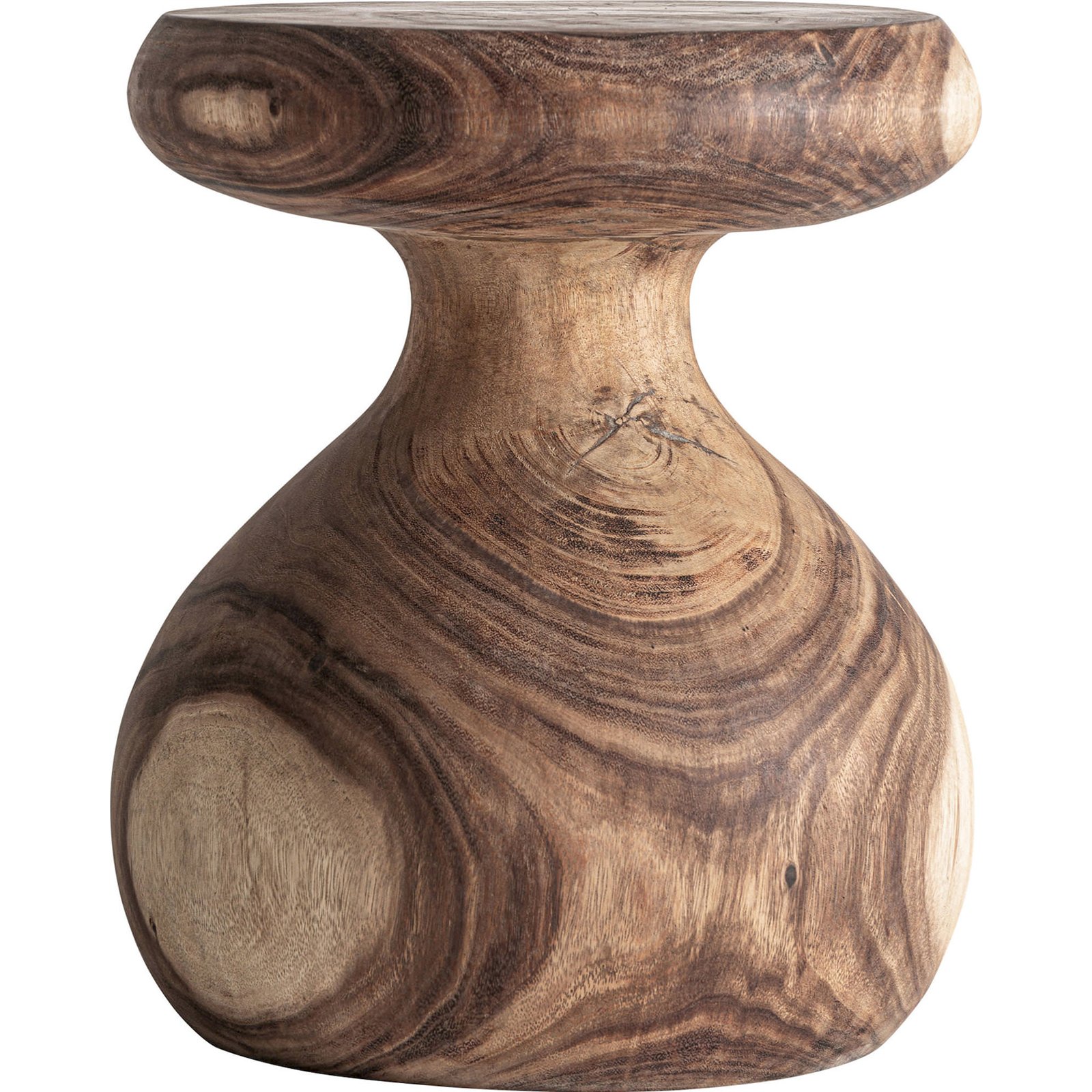 Table d'appoint sculpturale en bois de suar, RECOLLECTION