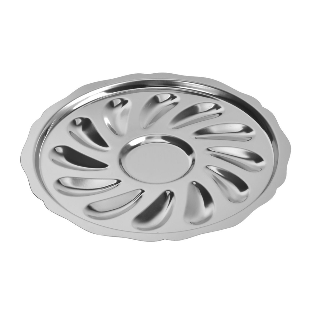 Assiette 12 moules en inox, ROGER ORFEVRE