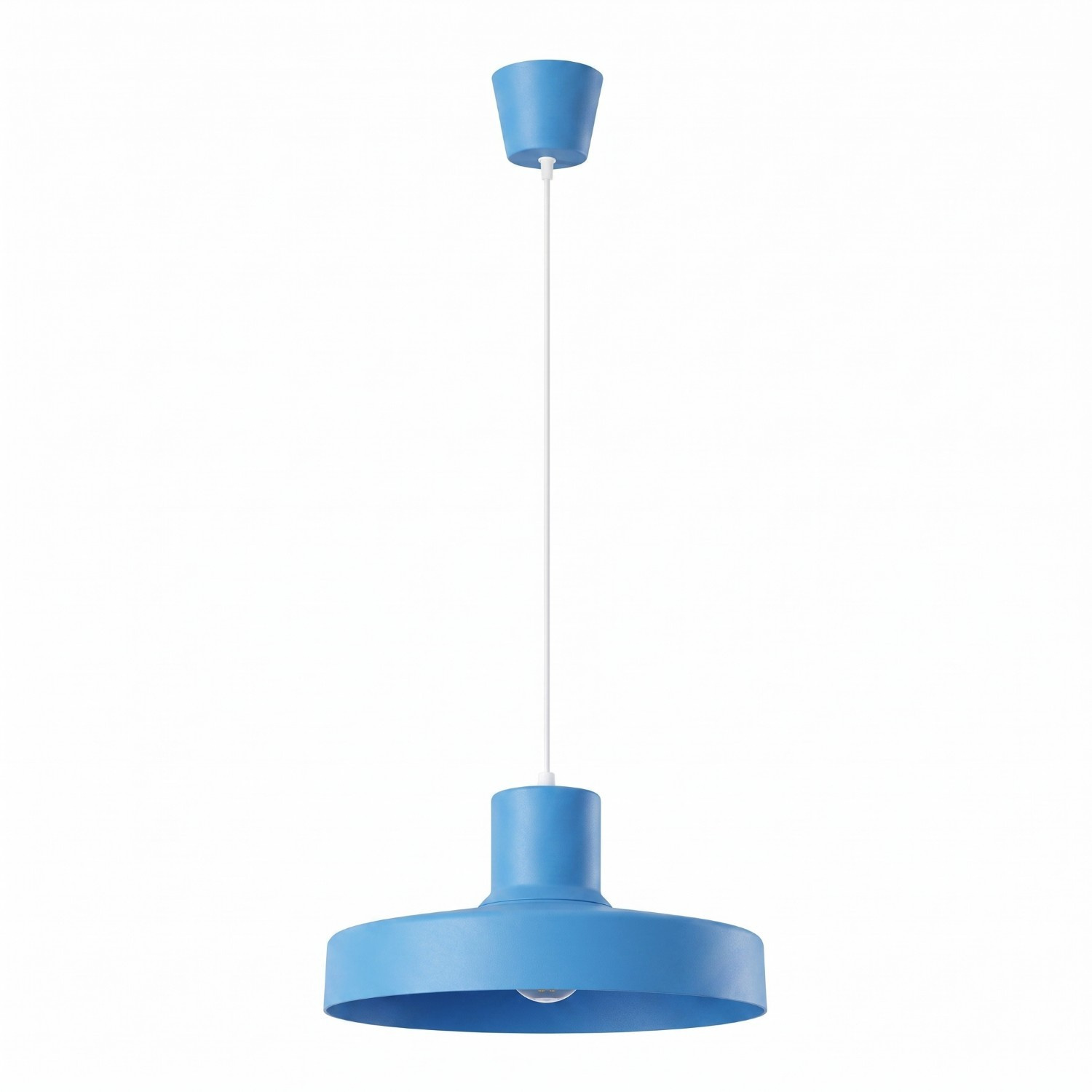 Suspension Acier Bleu E27 1 BILO, EDEN
