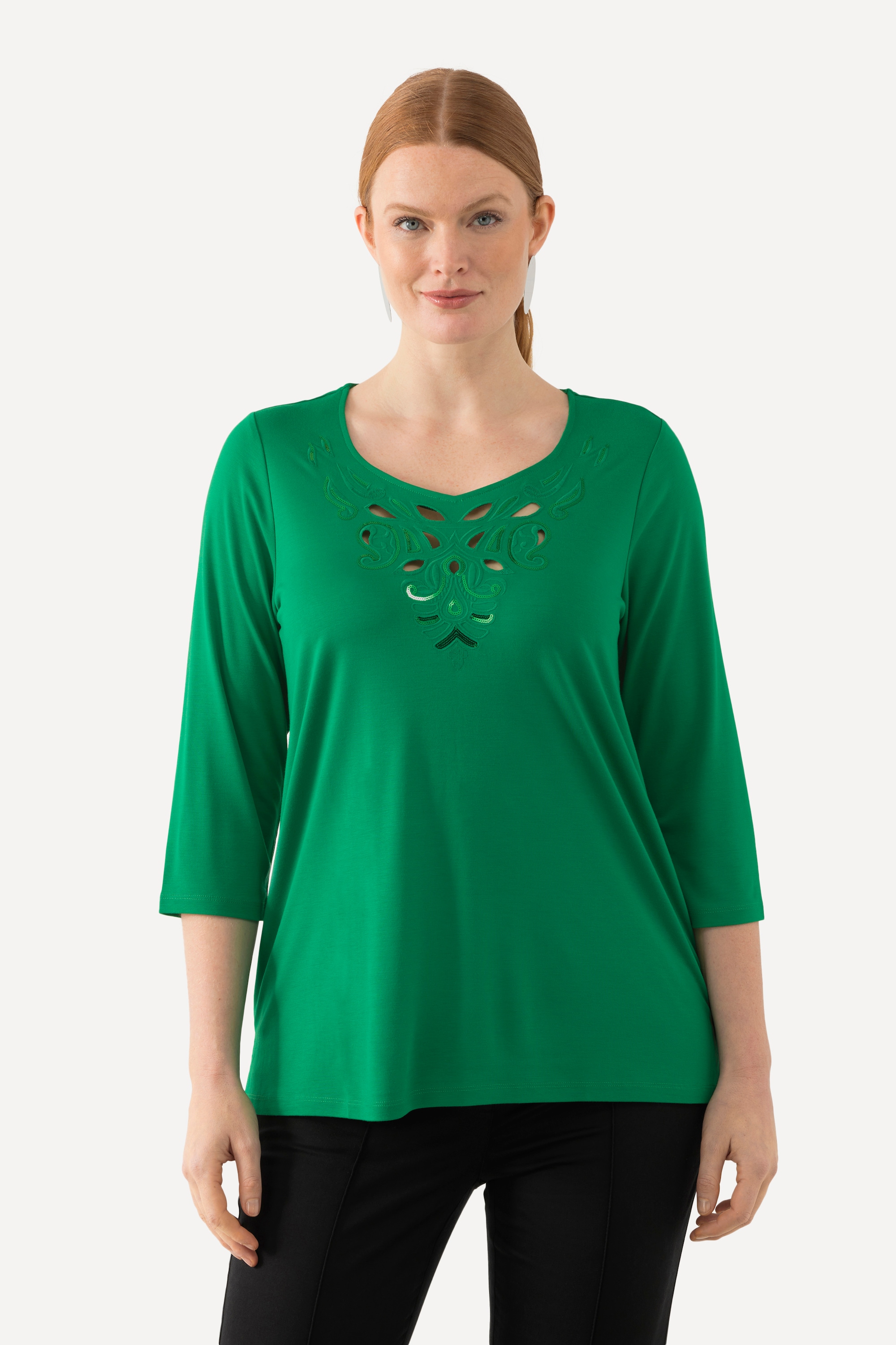 T-shirt collection Classic, broderies, ULLA POPKEN