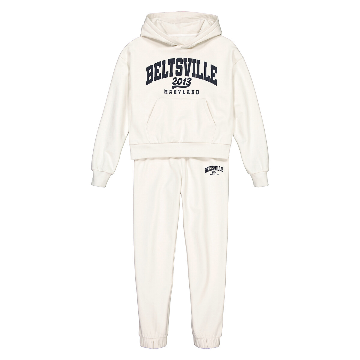 Varsity Hoodie/Joggers Outfit in Cotton Mix