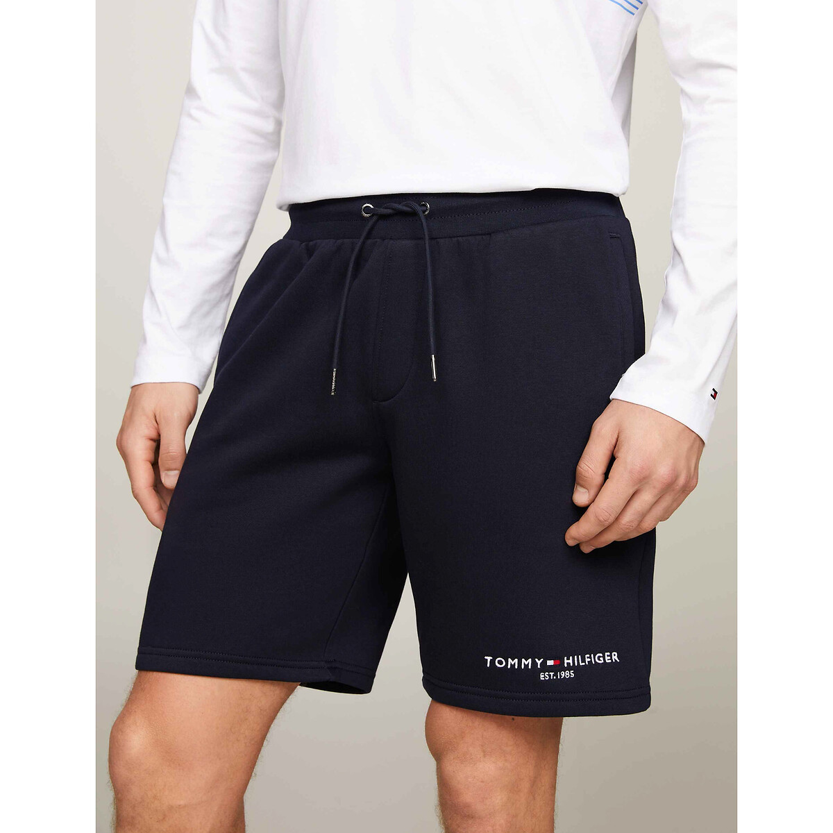 Image of Tommy Logo Cotton Shorts