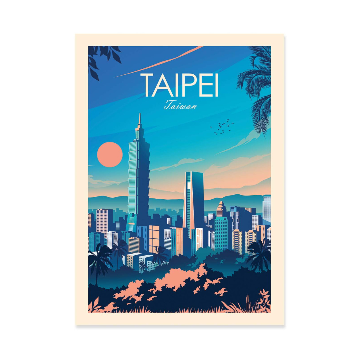 Affiche d'art - Taipei Taiwan - Studio Inception, WALL EDITIONS