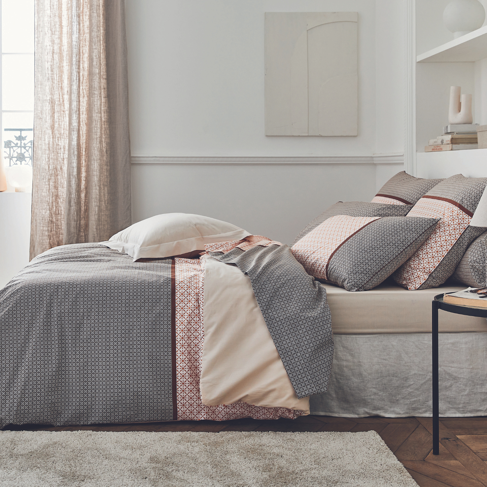 Housse de couette coton percale Gabin Epice TRADILINGE, TRADILINGE