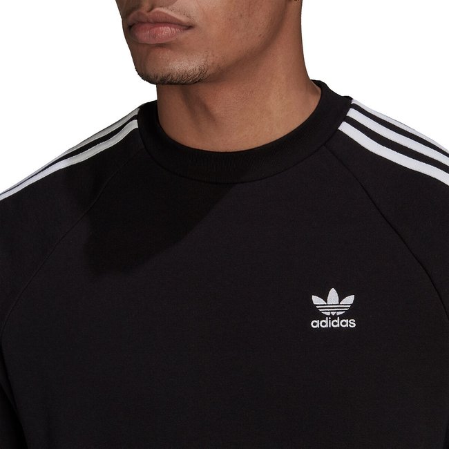 Sudadera con 3 bandas negro Adidas Originals | La Redoute